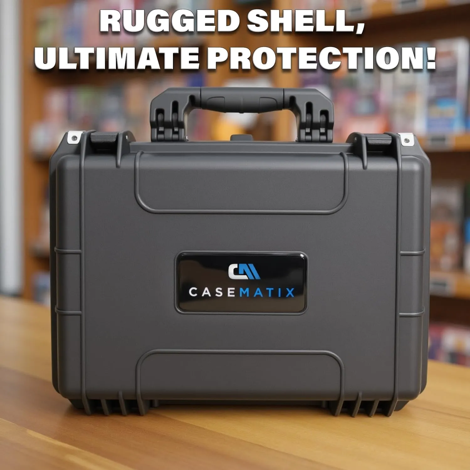 CASEMATIX Graded Card Case Pro Edition Compatible with 120  BGS PSA Graded Sports Trading Cards, Waterproof Graded Slab Trading Card Box with Precision Cut Graded Card Storage Box Foam Dividers