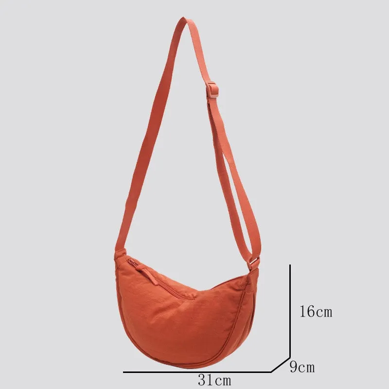 Casual Nylon Hobos Crossbody Bag for Women Designer Shoulder Bags Large Capacity Tote Lady Travel Shopper Bag Female Purses