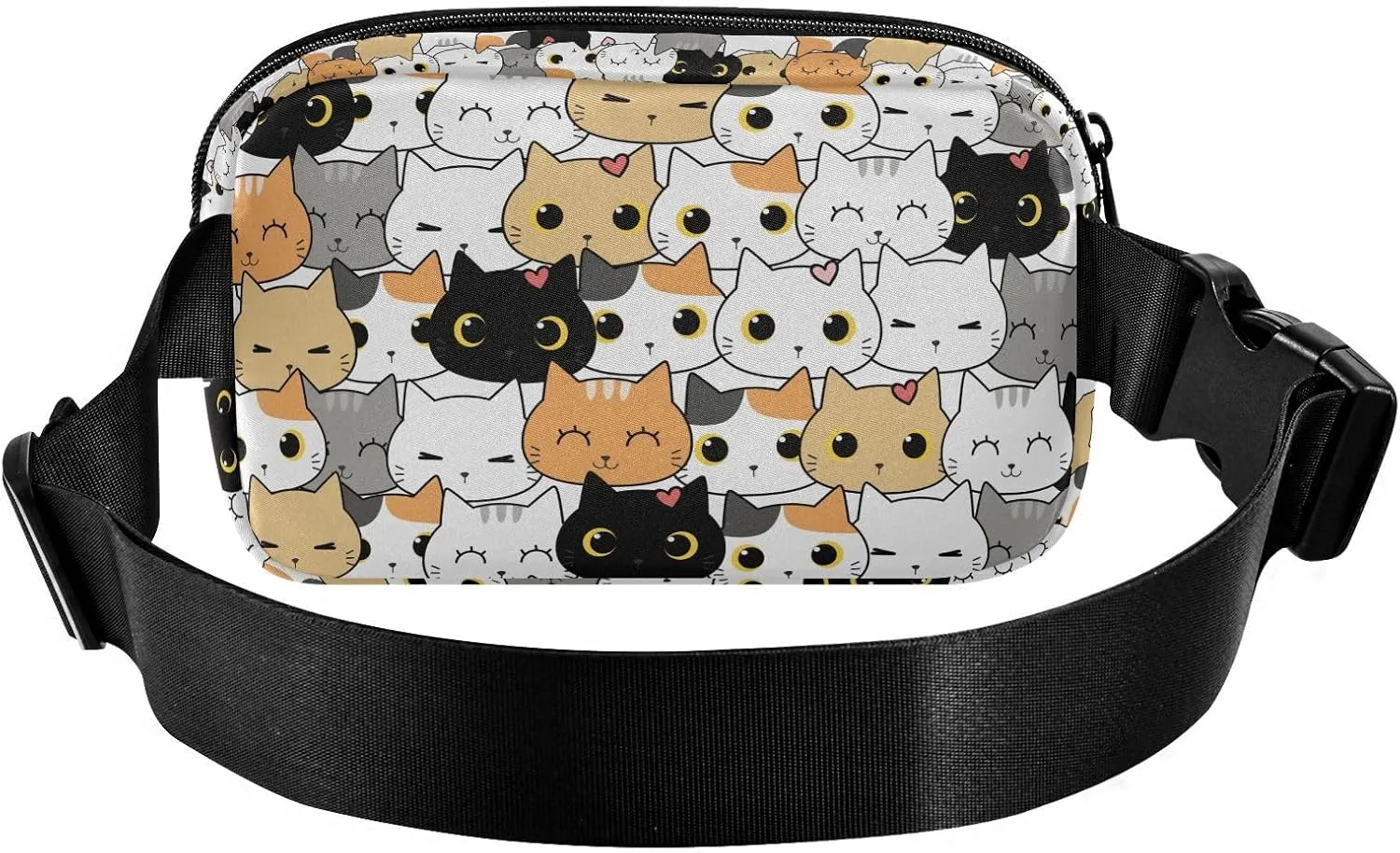 Cat Fanny Pack for Men Women Belt Bag Fashion Waist Pouch with Adjustable Strap Lightweight for Outdoor Sports Running Traveling Hiking Camping Cycling