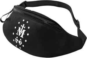 Catholic Virgin Mary Sacred Heart Unisex Adjustable Leisure Waist Bag Outdoor Sports Running Waist Bag Business Travel Mobile Phone Bag