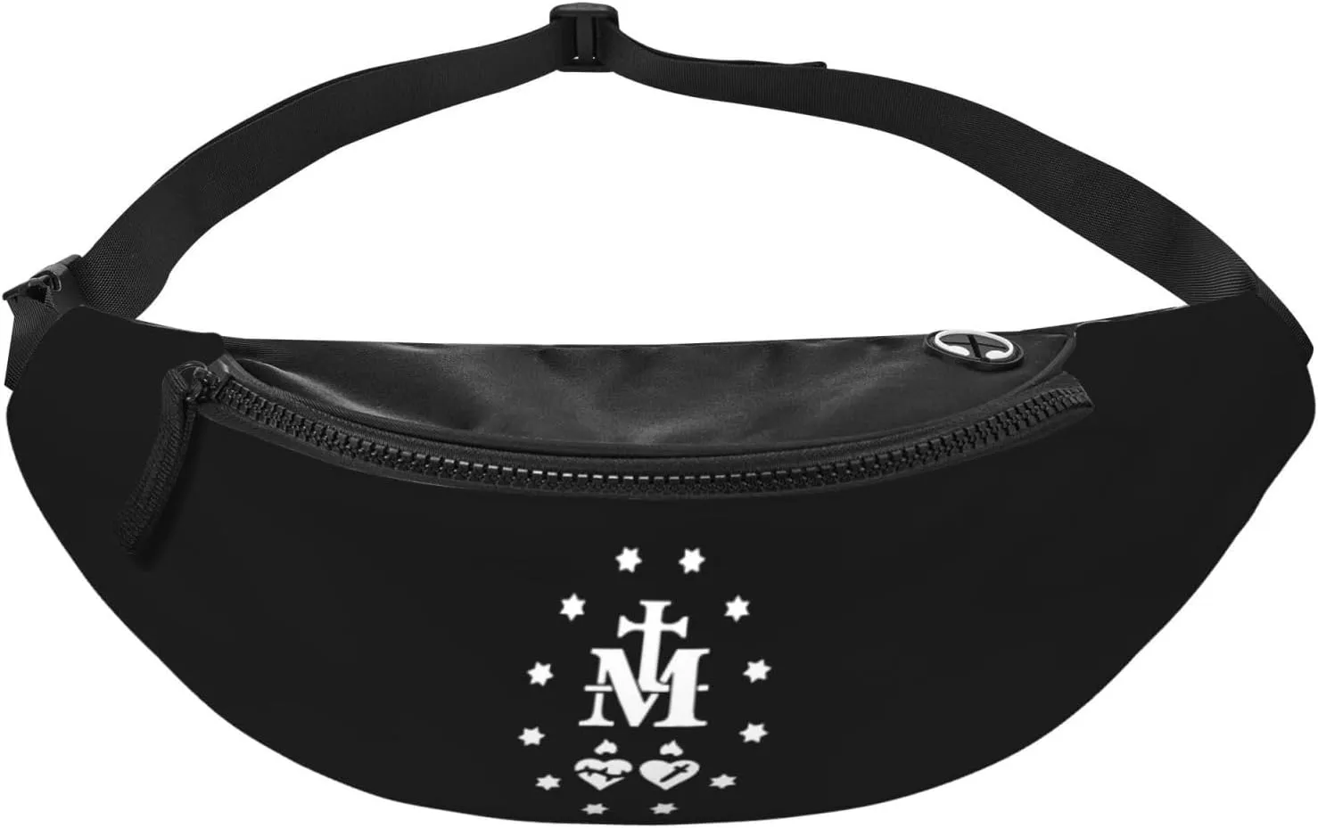 Catholic Virgin Mary Sacred Heart Unisex Adjustable Leisure Waist Bag Outdoor Sports Running Waist Bag Business Travel Mobile Phone Bag