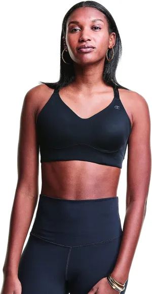 Champion womens Racerback Sports Bra,moisture-wicking Athletic Sports Bra With Adjustable Straps