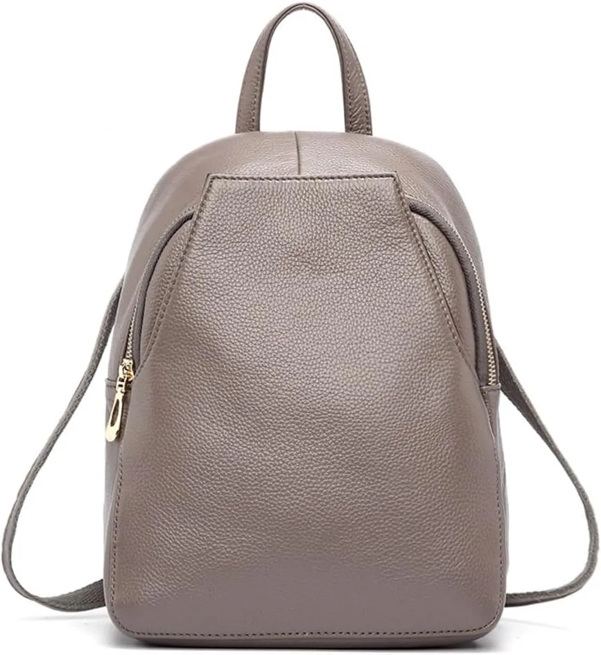 Charm Women Backpack 100% Genuine Leather Anti-theft Button Elegant Female Travel Bags ZCN0326