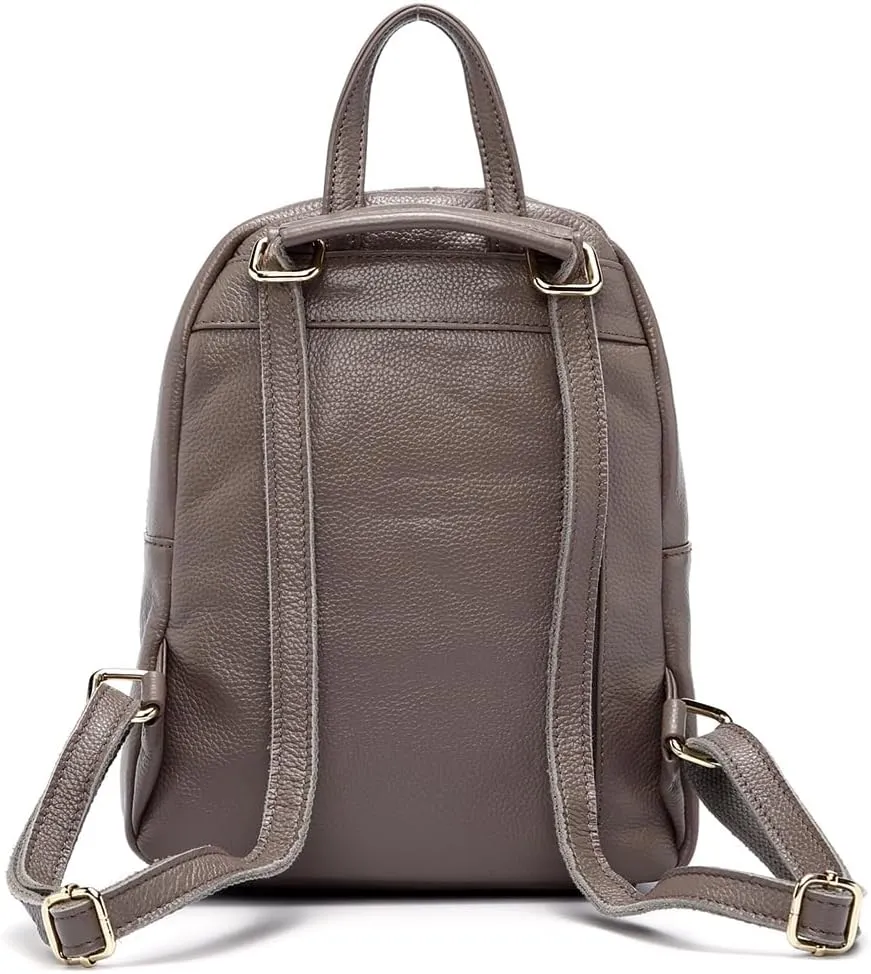 Charm Women Backpack 100% Genuine Leather Anti-theft Button Elegant Female Travel Bags ZCN0326