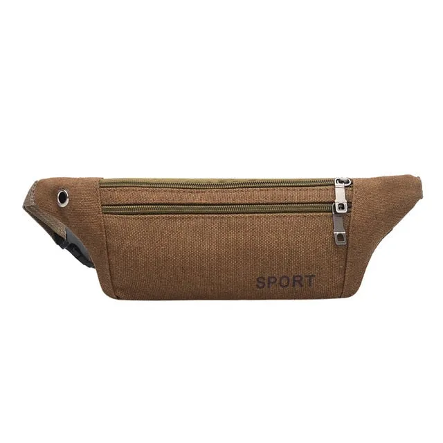 chest bag canvas running waist bag