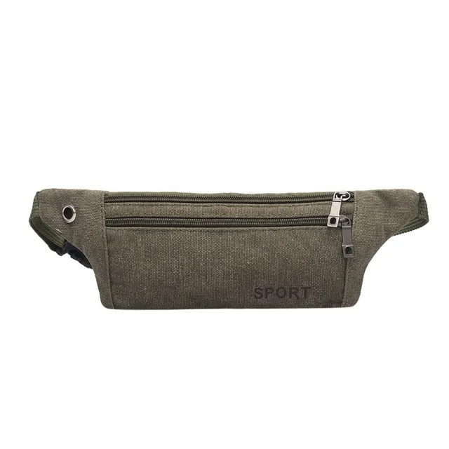 chest bag canvas running waist bag