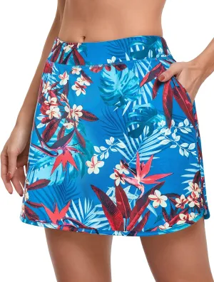 CHICHO Women's Athletic Skirt Tennis Skort with Pockets Golf Skirts Workout Running Sport Skorts