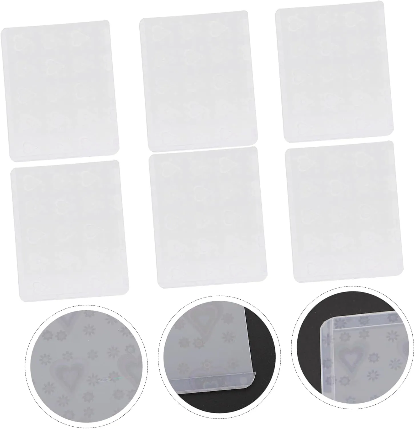 Ciieeo 50pcs Trading Cards Covers Game Card Sleeves Plastic Easy to Store Compact Size for Collectors