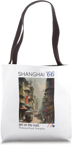 Classic Shanghai Eastern Travel Lover Oriental Poster Style Tote Bag