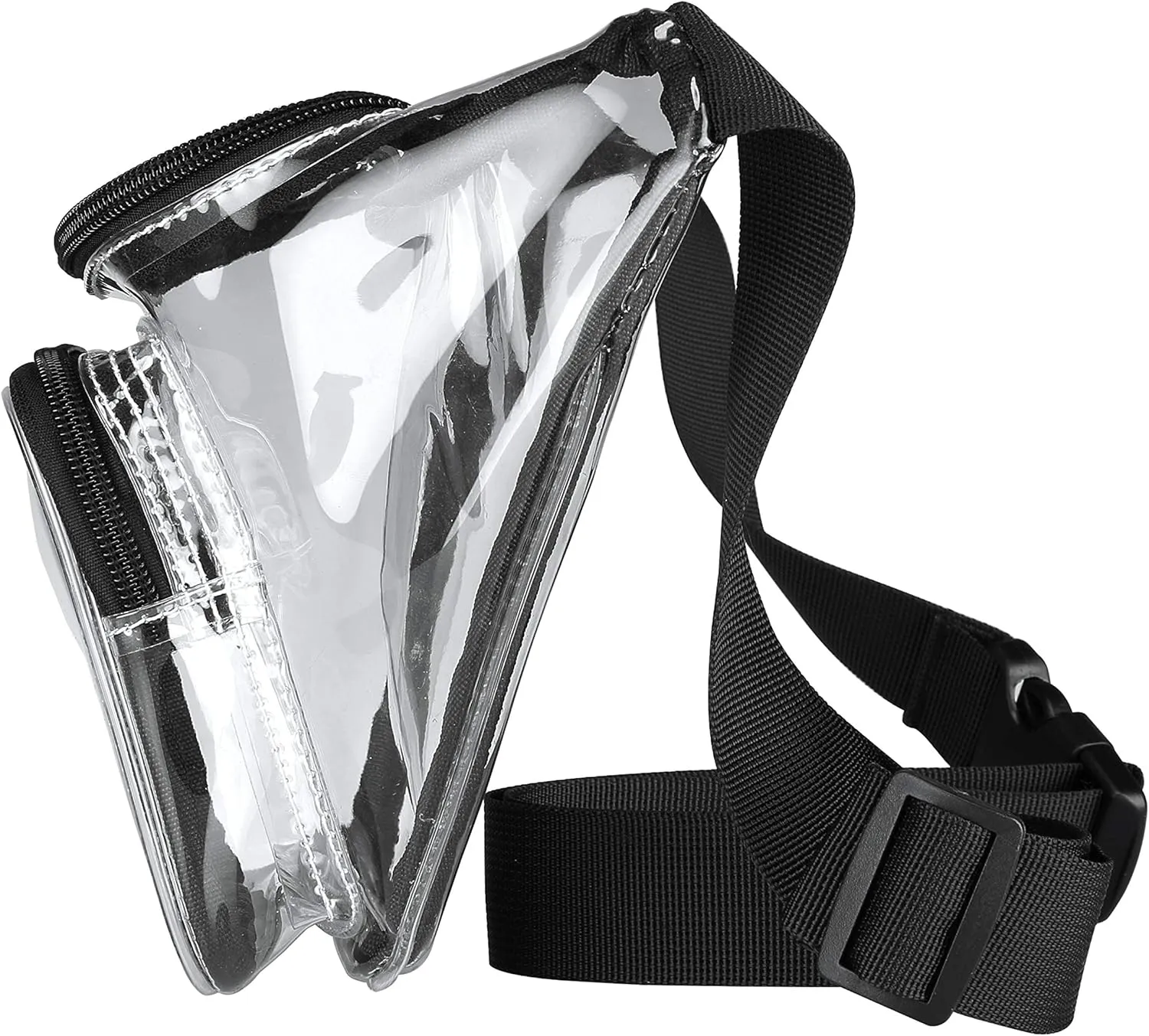 Clear Fanny Pack Stadium Security Approved Transparent Waist Bag for Events, Games and Concerts