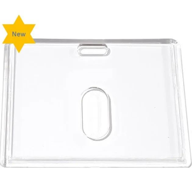 Clear ID Card Holder Landscape with Thumb Slide CH-IDCW847H - Pkt 100