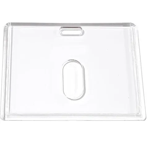 Clear ID Card Holder Landscape with Thumb Slide CH-IDCW847H - Pkt 100