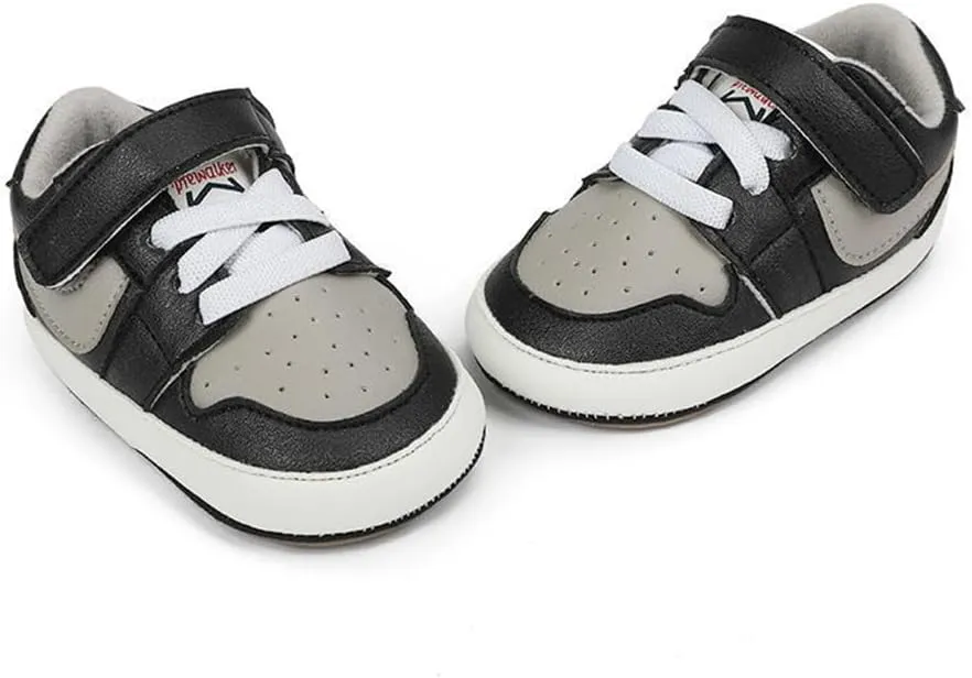 Clowora Unsex Baby Shoes Boys Girls Infant Sneakers Non-Slip Soft Rubber Sole Toddler Crib First Walker Lightweight Shoes