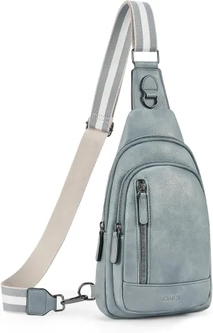 CLUCI Crossbody Bags for Women - Sling Backpack Travel Bag in Leather