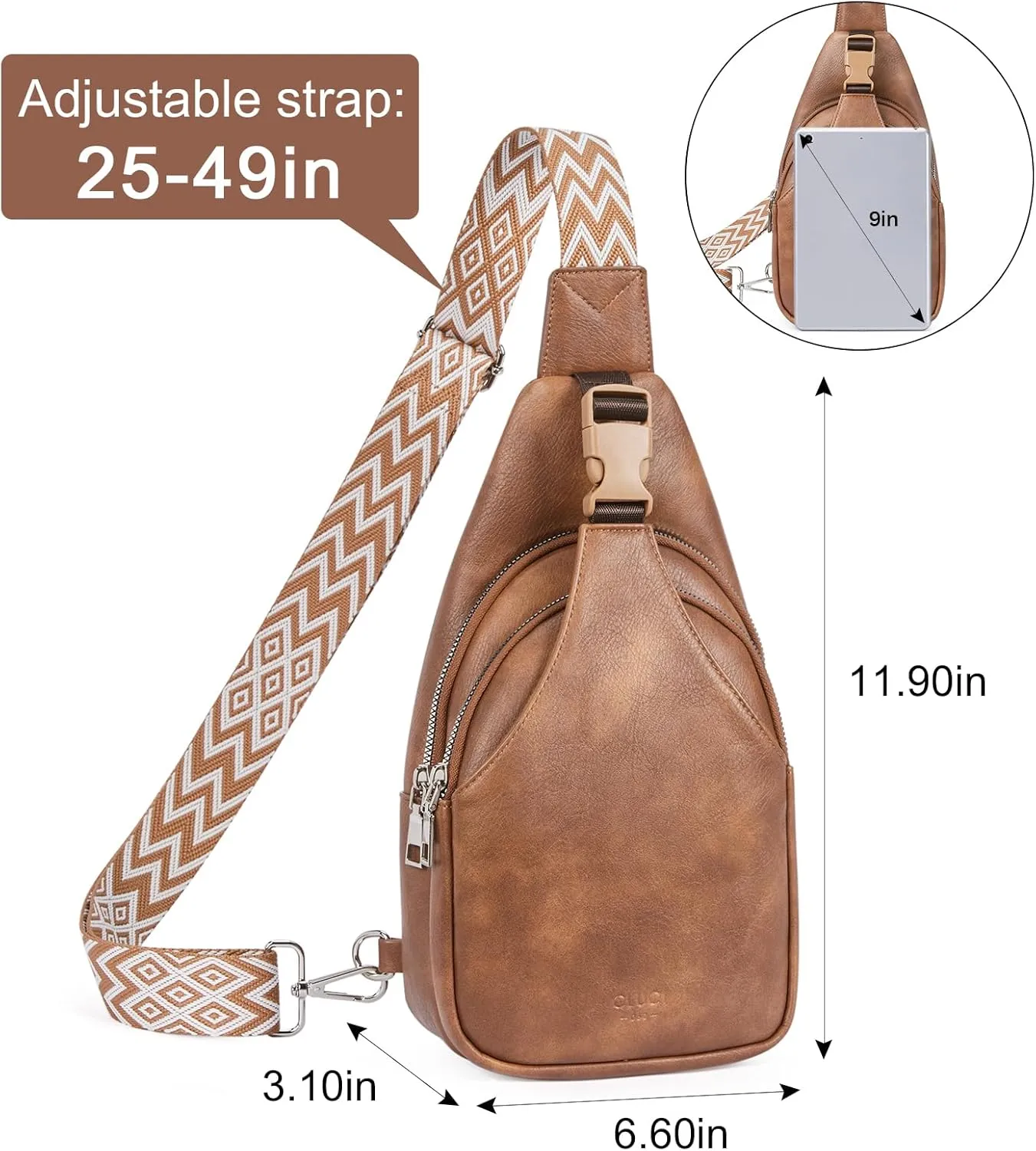 CLUCI Crossbody Bags for Women Sling Bag Cross Body Bag for Woman Small Cross body Bags for Women 2024 Leather Sling Backpack