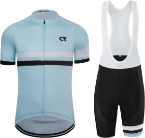 Coconut Ropamo CR Men's Cycling Jersey Set Road Bike Jersey Zipper Pocket Short Sleeves Cycling Kits Bib Shorts 3D Padded