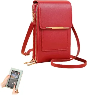 Coincidem Bag, Coincidem Anti-Theft Leather Bag, Multi-Compartment Touch Screen Phone Bag,PU Leather Crossbody Bag Purse