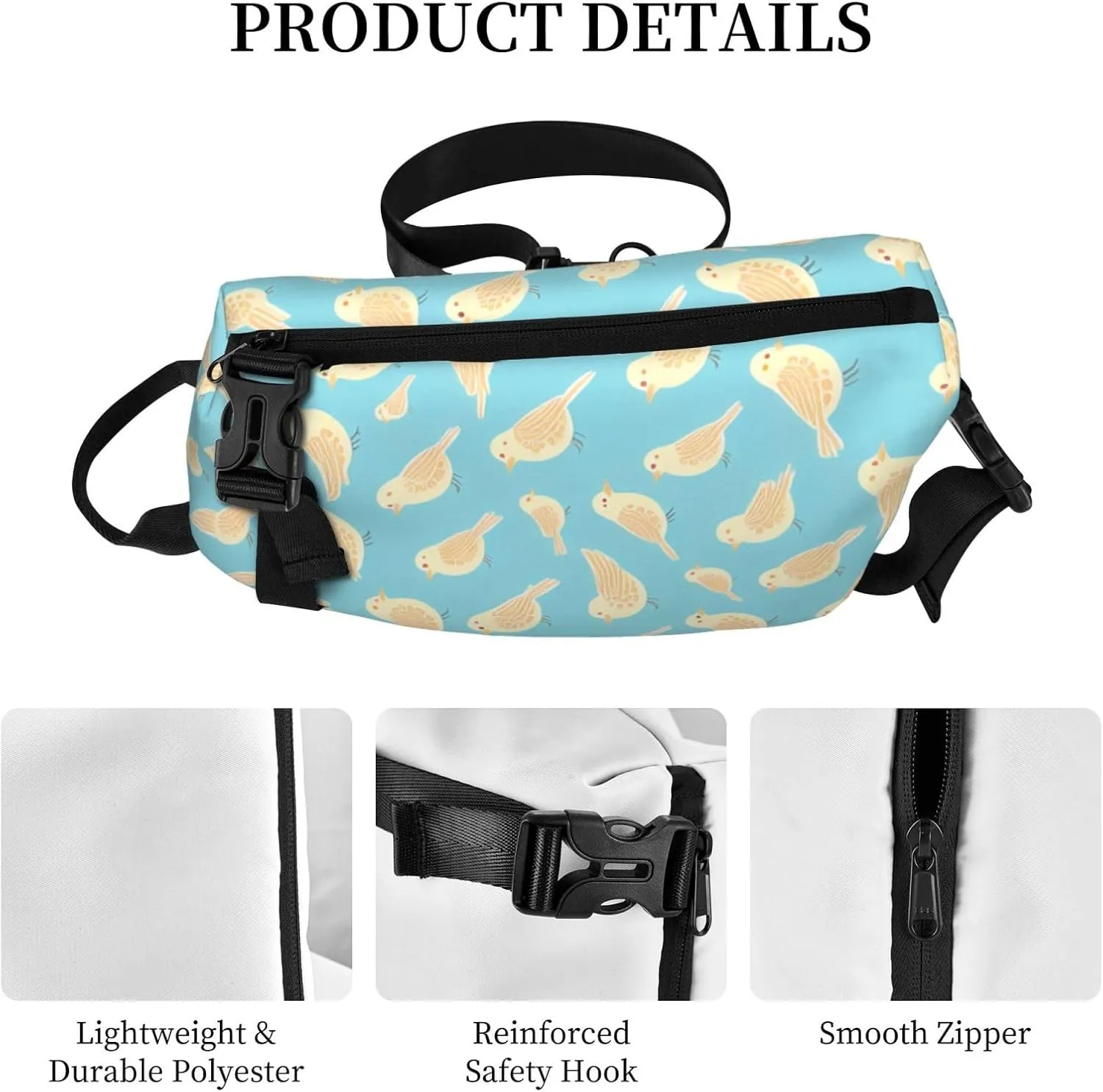 Color Butterfly Printed Pattern Sling Bags Crossbody Sling Backpack Travel Hiking Daypack Chest Bag For Man And Women