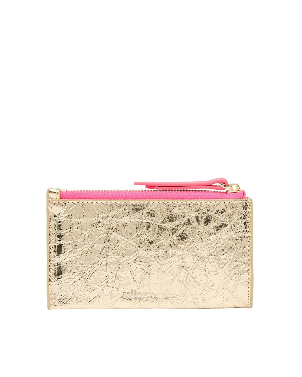 Compact Wallet - Gold Crinkle