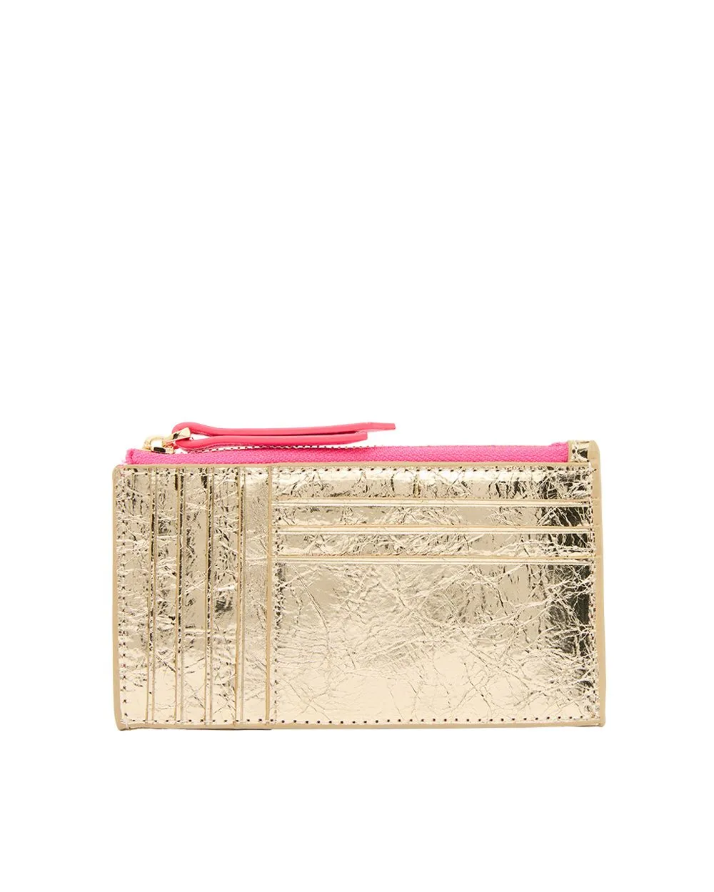 Compact Wallet - Gold Crinkle