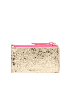 Compact Wallet - Gold Crinkle