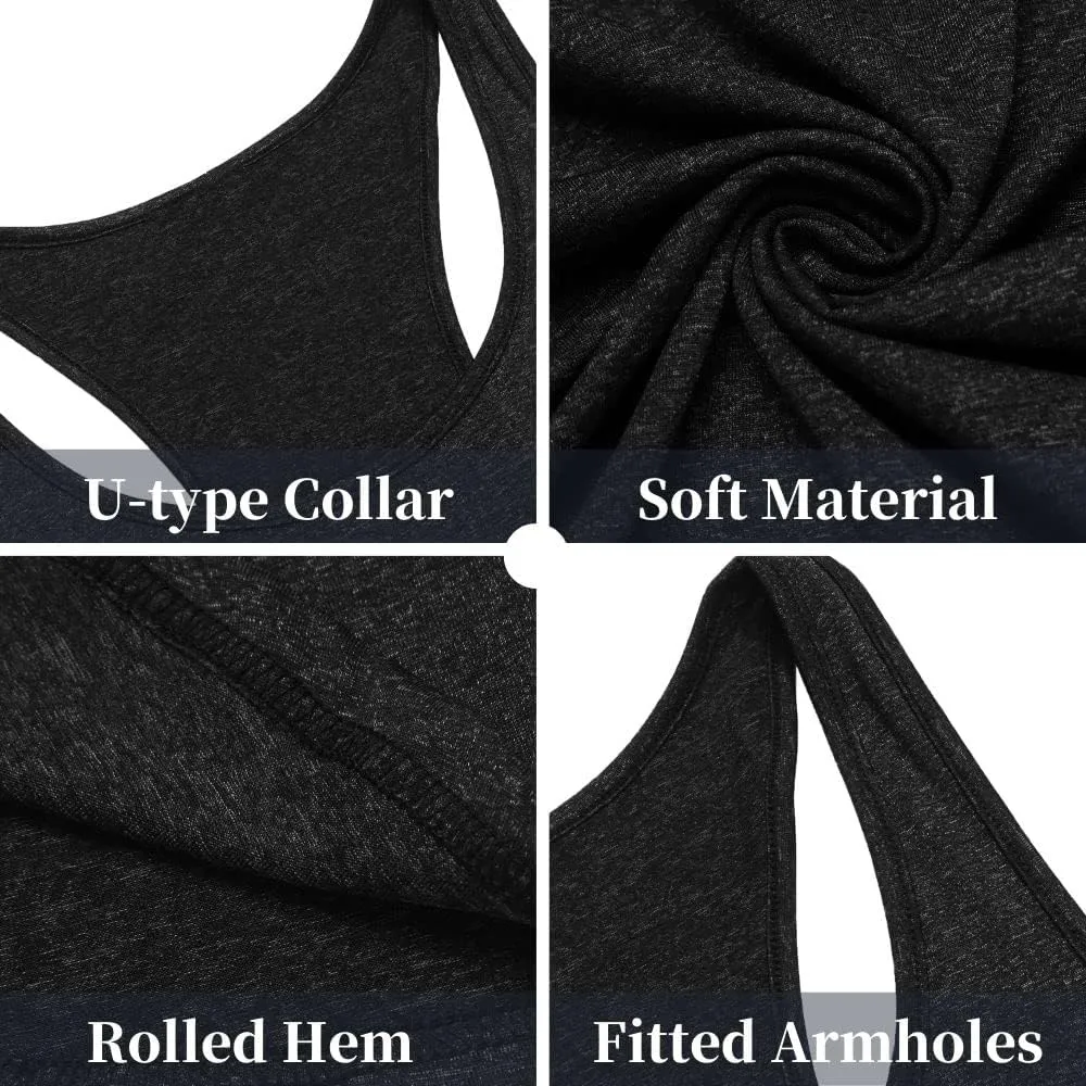 COOFANDY Men's 3 Pack Gym Tank Tops Y-Back Workout Muscle Tee Training Bodybuilding Fitness Sleeveless T Shirts
