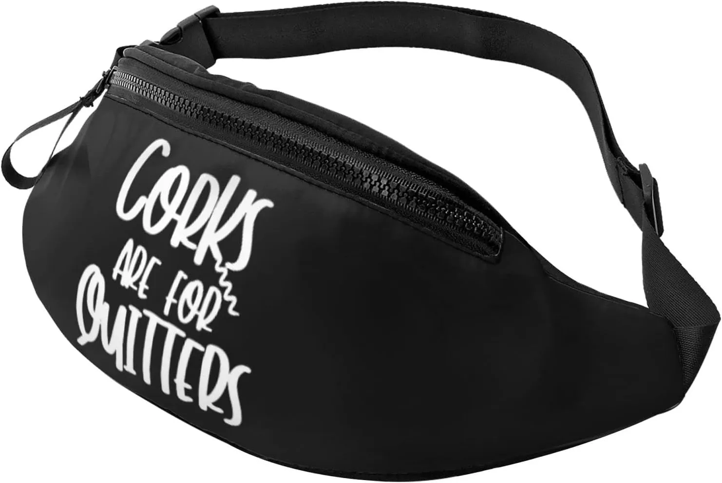 Corks Are For Quitters Adjustable Leisure Waistpack Outdoor Sports Running Waistpack Travel Phone Bag