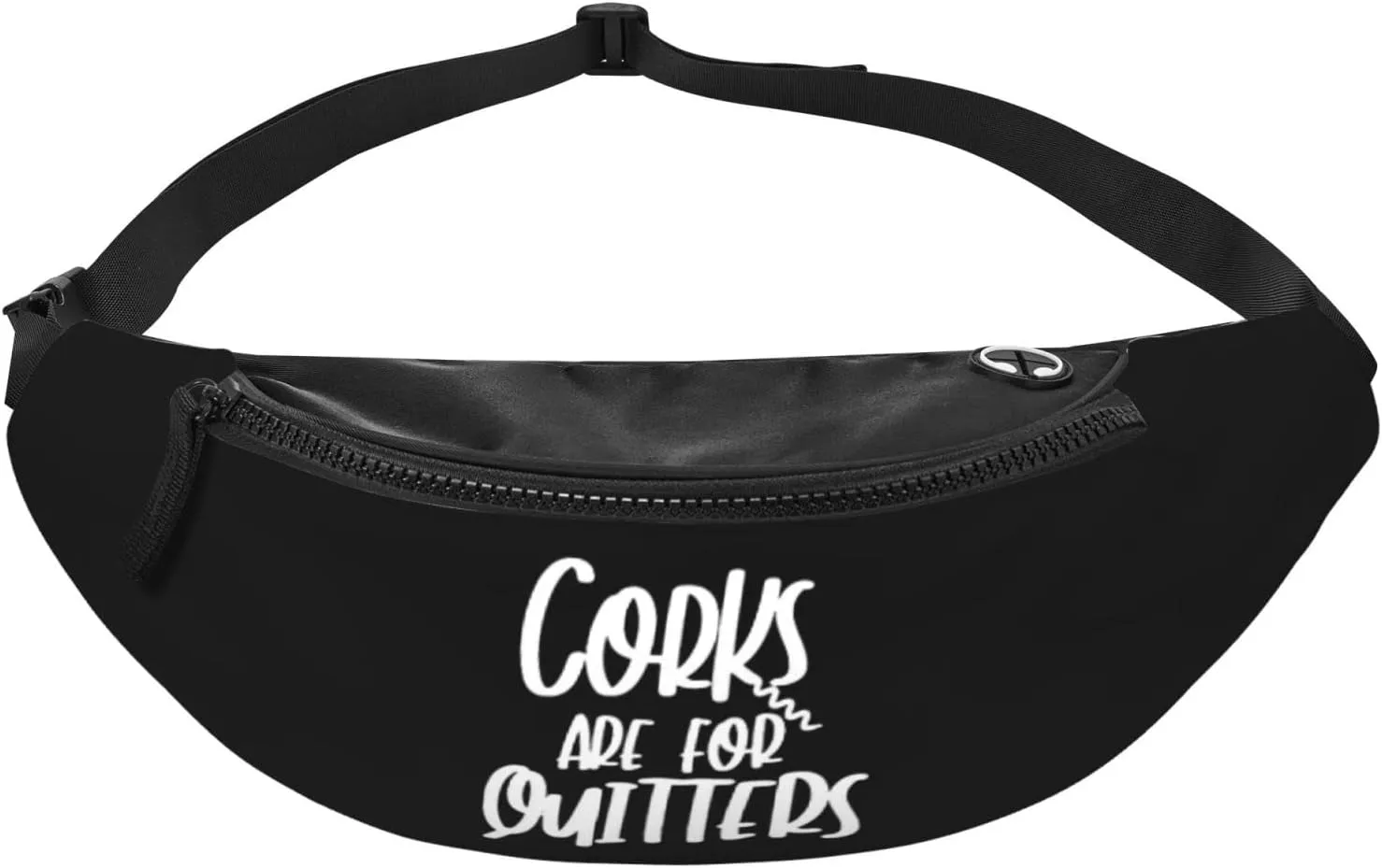 Corks Are For Quitters Adjustable Leisure Waistpack Outdoor Sports Running Waistpack Travel Phone Bag
