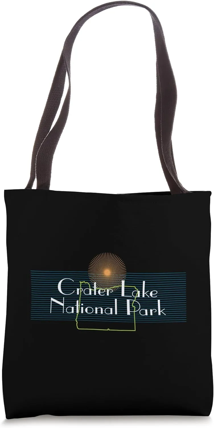 Crater Lake National Park Oregon USA Family Travel Souvenir Tote Bag