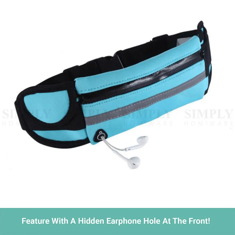 Crocox Waist Pack With Water Bottle Holder Running Belt Waist Bag Outdoor Sport