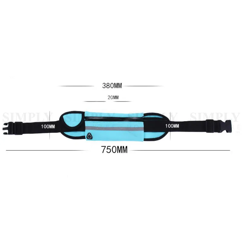 Crocox Waist Pack With Water Bottle Holder Running Belt Waist Bag Outdoor Sport