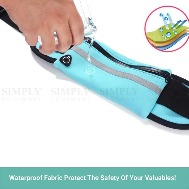 Crocox Waist Pack With Water Bottle Holder Running Belt Waist Bag Outdoor Sport