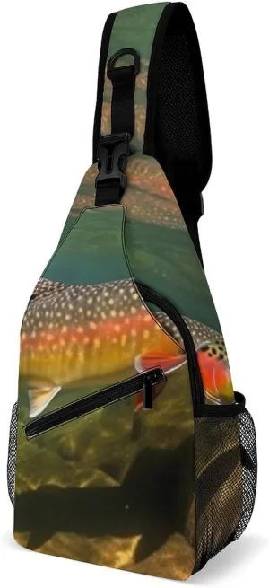 Crossbody Bag for Women Men Chest Bag Cute Little Fox Sling Bag Crossbody Shoulder Bag Sling Backpack