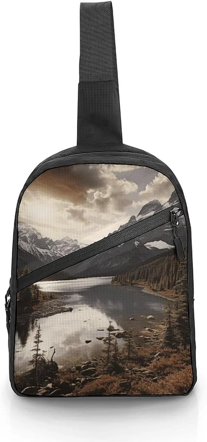 Crossbody Bag for Women Men Chest Bag Killer Whale Sling Bag Crossbody Shoulder Bag Sling Backpack