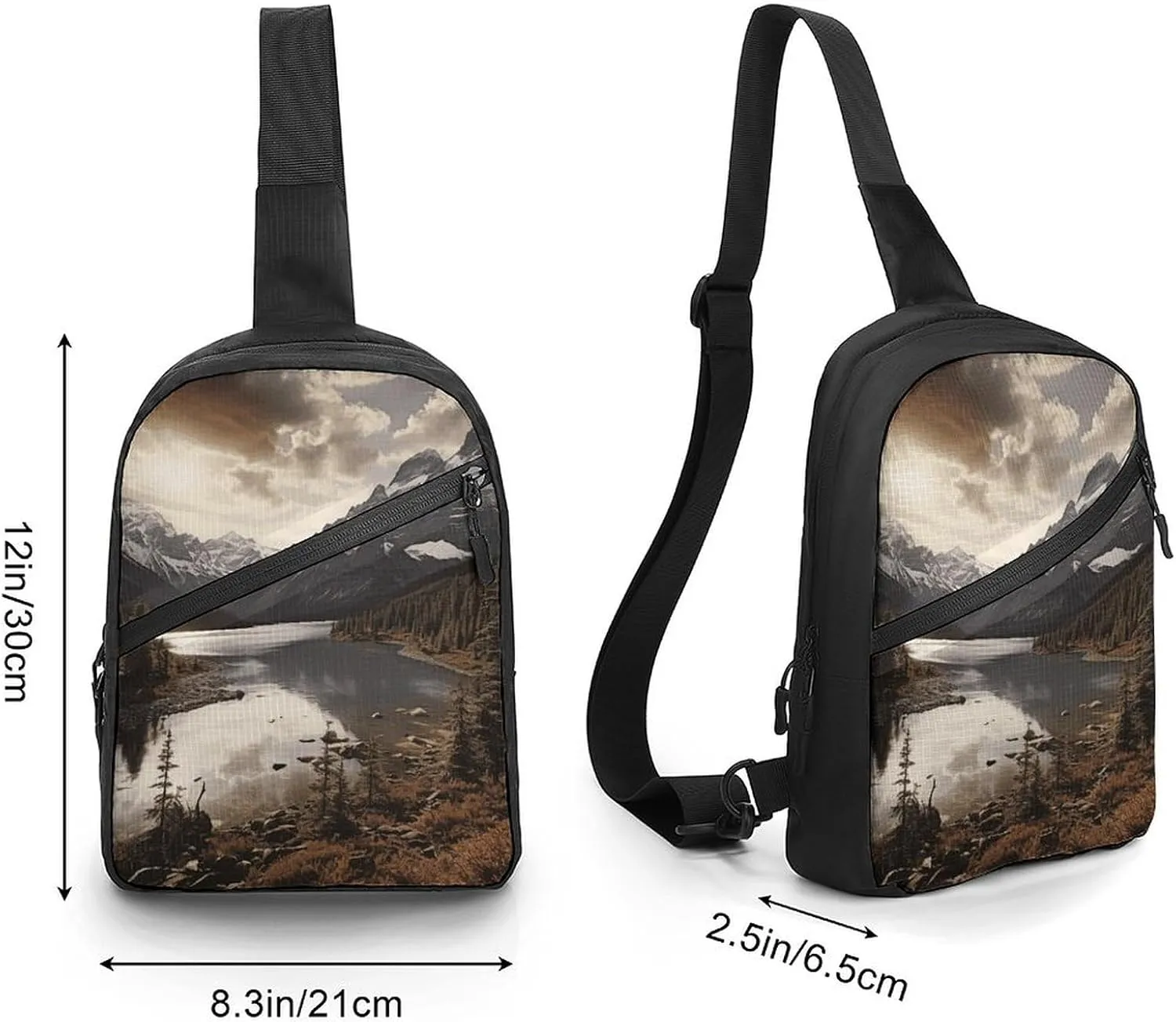 Crossbody Bag for Women Men Chest Bag Killer Whale Sling Bag Crossbody Shoulder Bag Sling Backpack