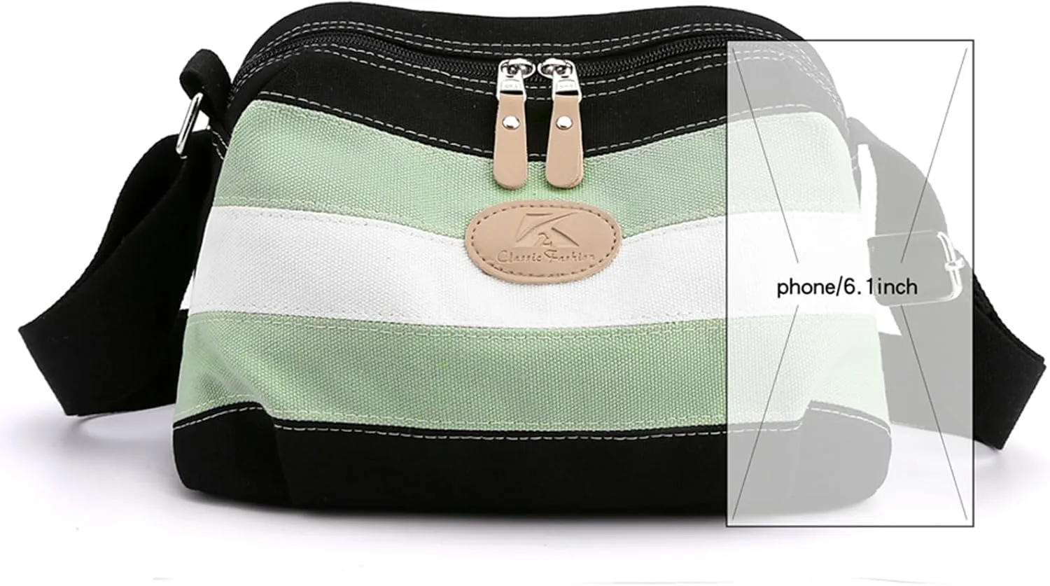 Crossbody Bag for Women Small Canvas Lightweight Casual Purses for Travel Daily