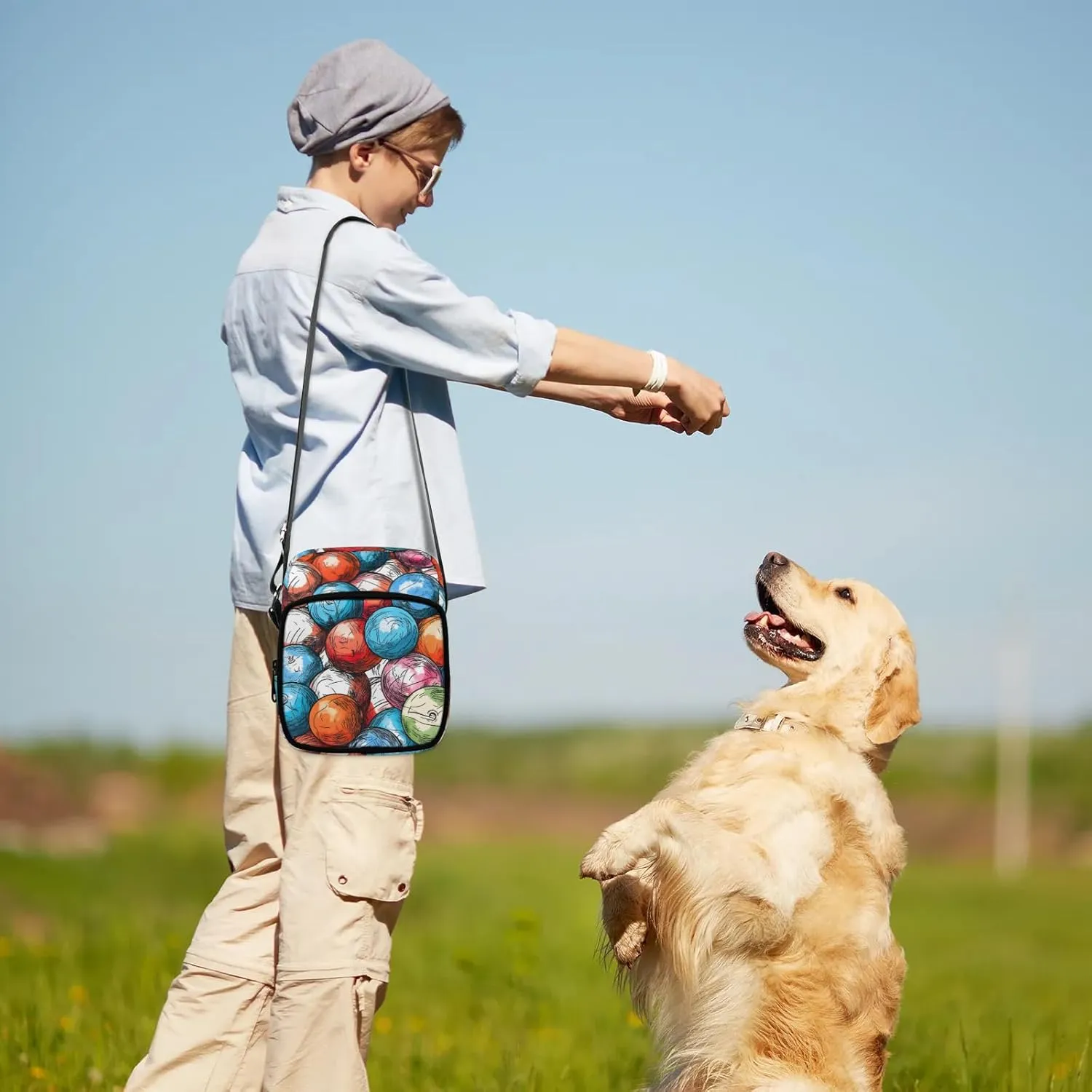Crossbody Bag Small Sling Backpack Shoulder Bags Chest Pack Cross Body Daypack Artistic Football Belt Purse
