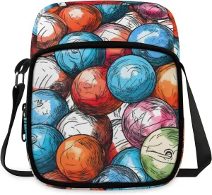 Crossbody Bag Small Sling Backpack Shoulder Bags Chest Pack Cross Body Daypack Artistic Football Belt Purse