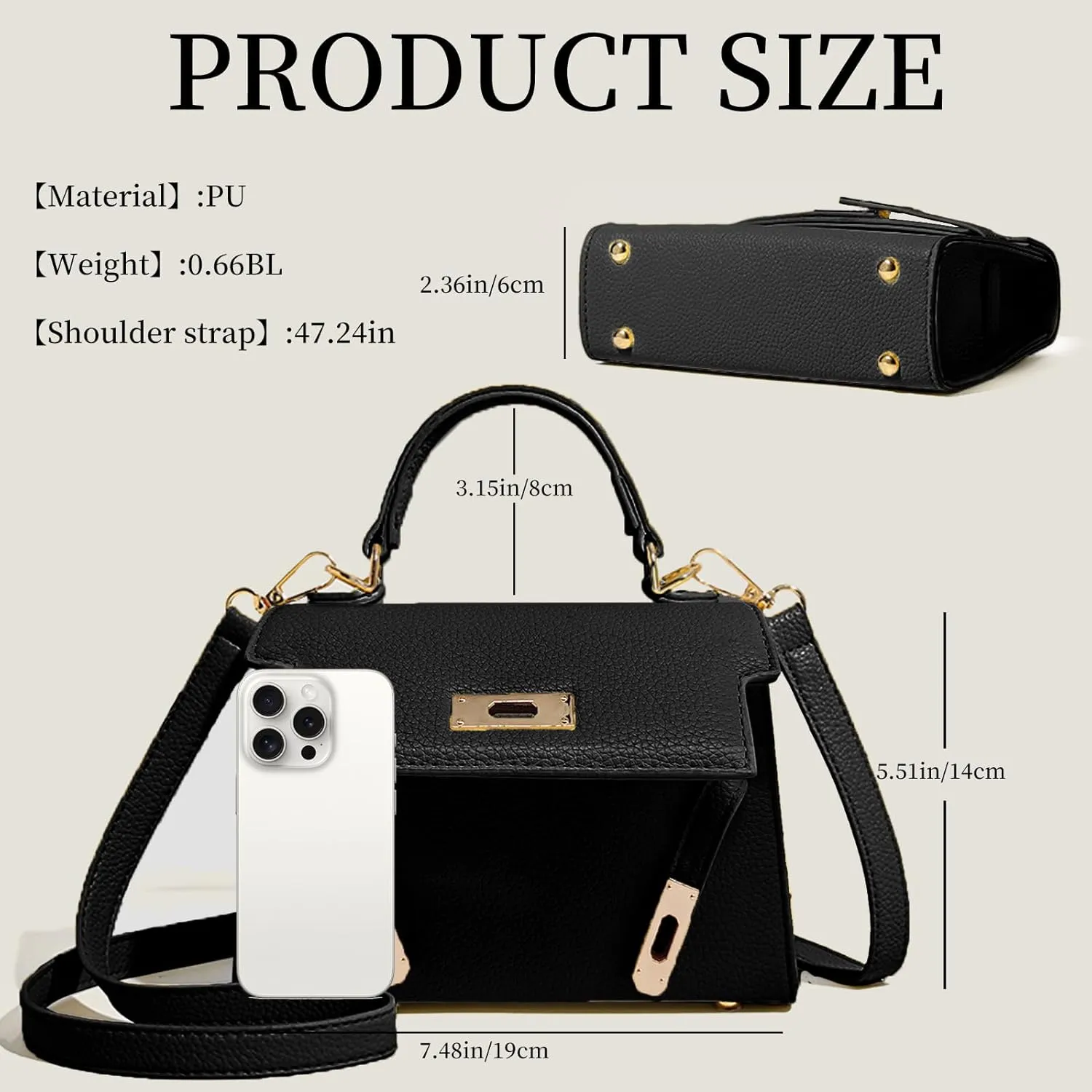 Crossbody Purse for Women, Purses for Women Crossbody Bag，Ladies Elegant Handbag Suitable for Work, Travel & Gift