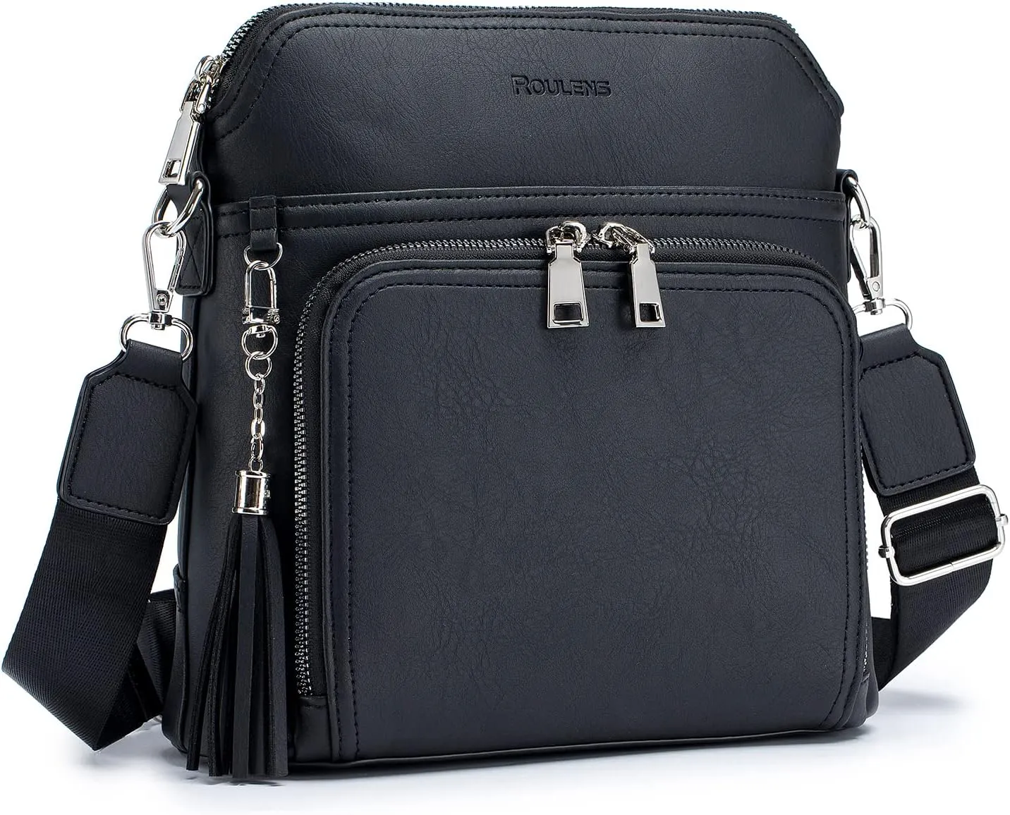 Crossbody Purse for Women,Lightweight Medium Crossbody Bag Soft Leather Women's Shoulder Handbags with Tassel