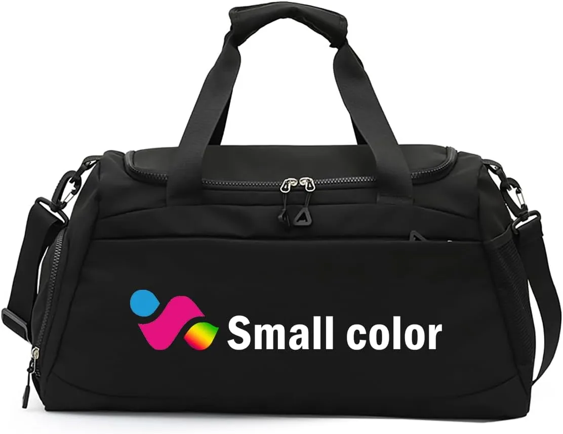 Custom Gym Bag Personalized Dance Duffle Bag Large Capacity Travel Bag For Men Women (Black)