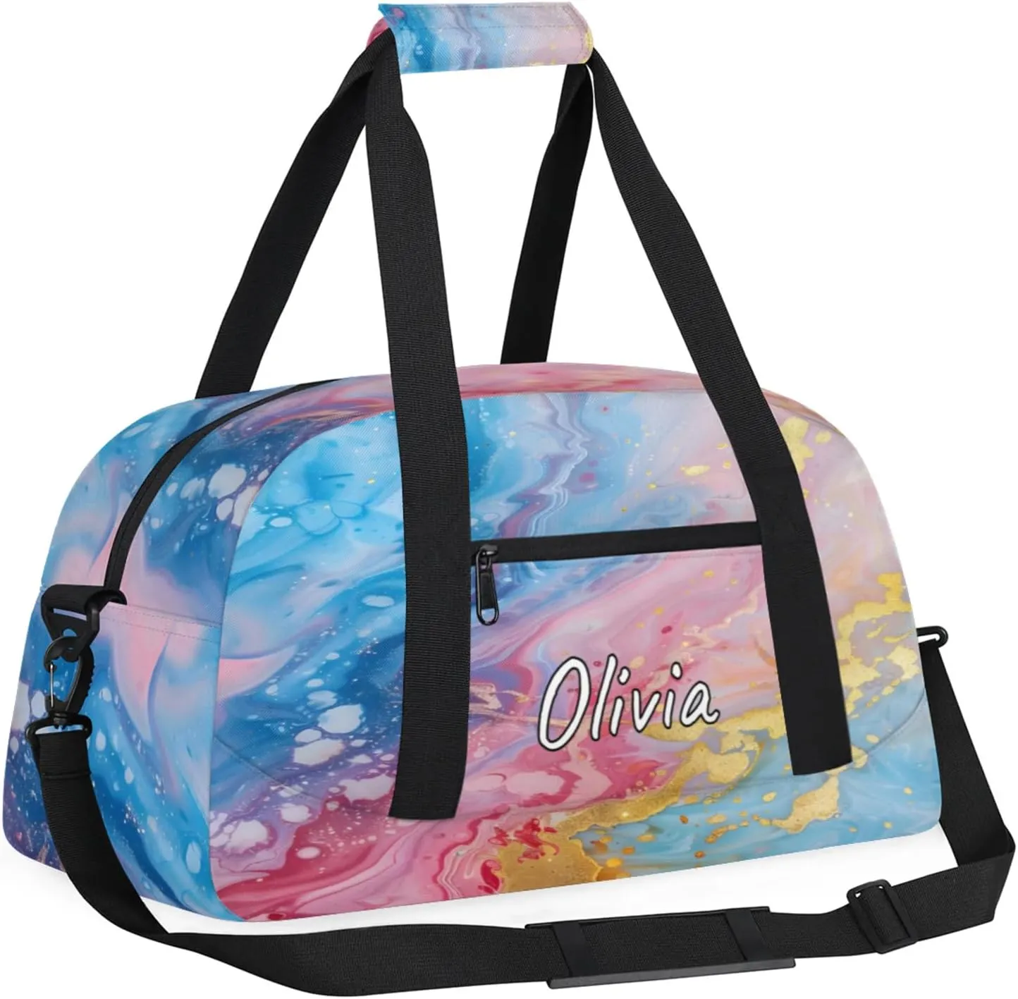 Custom Sports Gym Bag Personalized Name Travel Duffel Bag