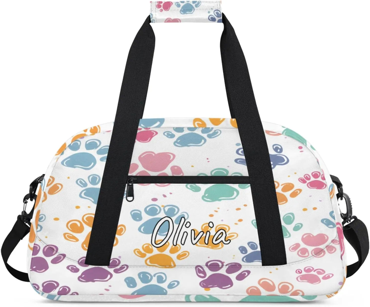 Custom Sports Gym Bag Personalized Name Travel Duffel Bag