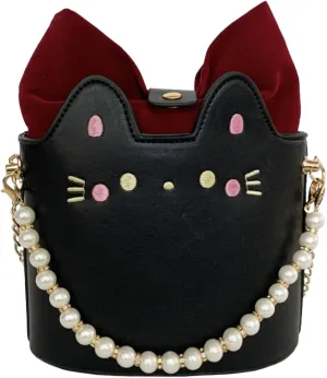 Cute Cat Single Shoulder Crossbody Bag Pearl Handheld Mini Purse Y2k Aesthetic Cute Single Shoulder Crossbody Bag