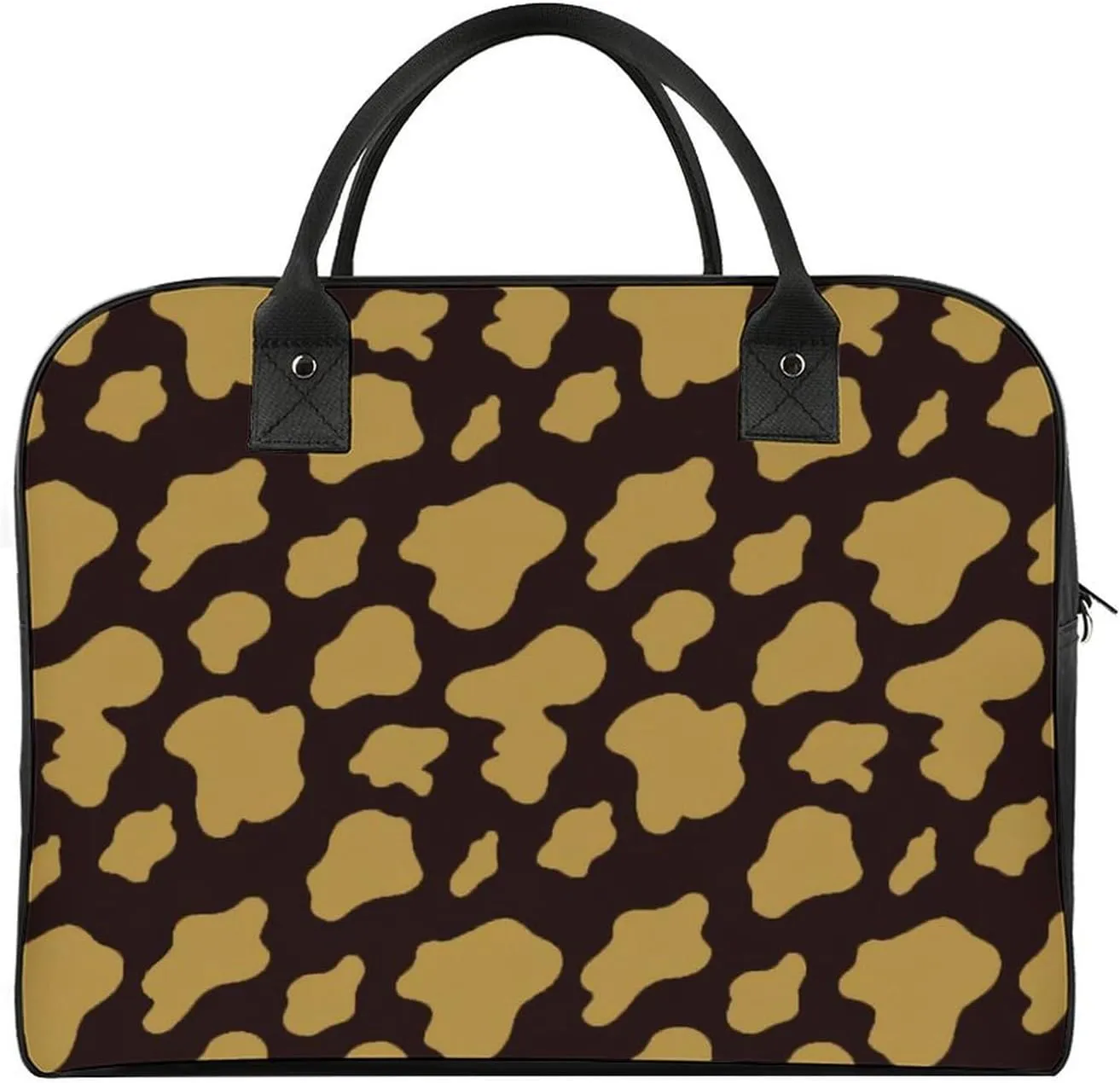 Cute Cats Head Fashionable Large Capacity Travel Handbag Unisex