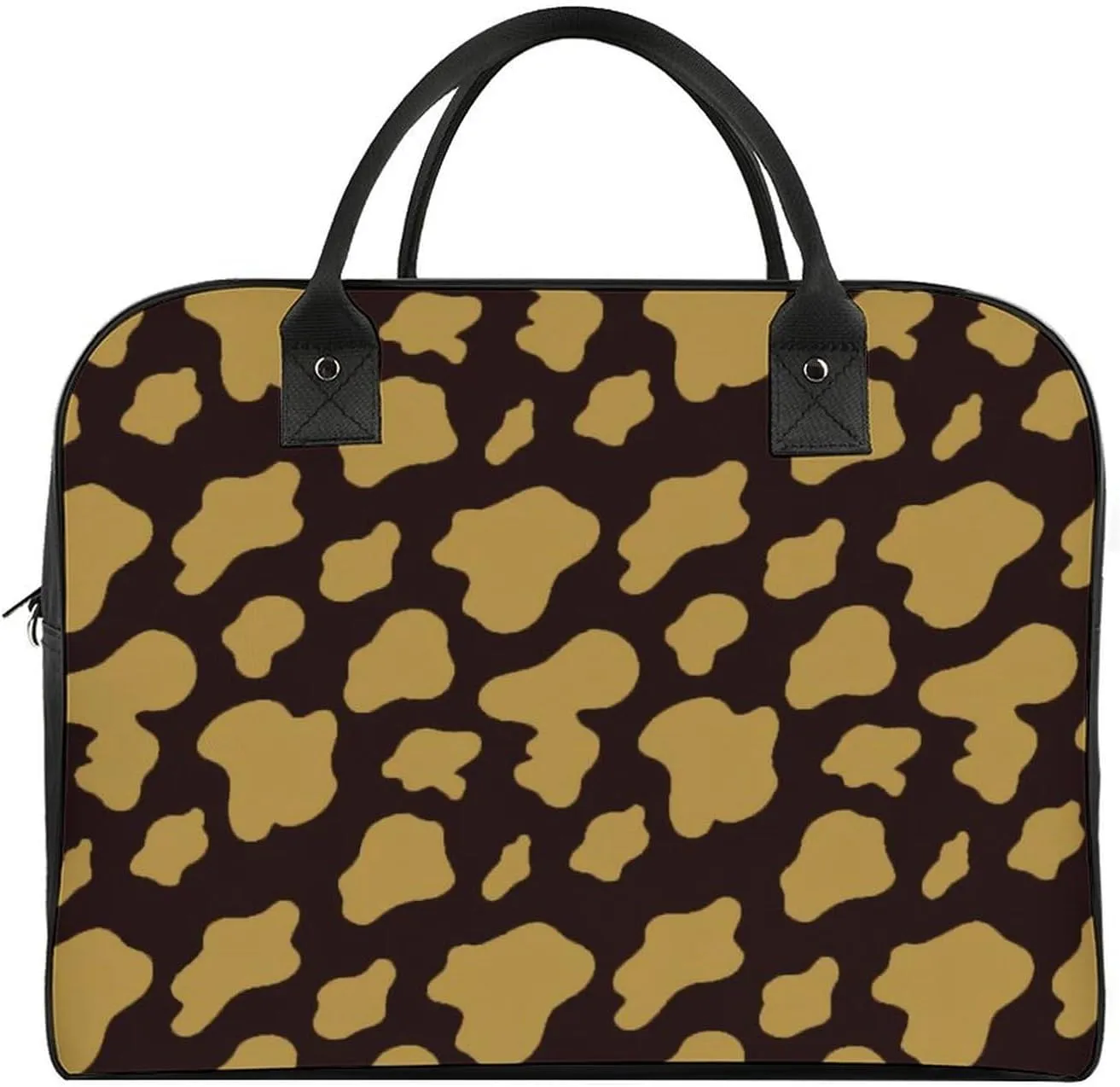 Cute Cats Head Fashionable Large Capacity Travel Handbag Unisex