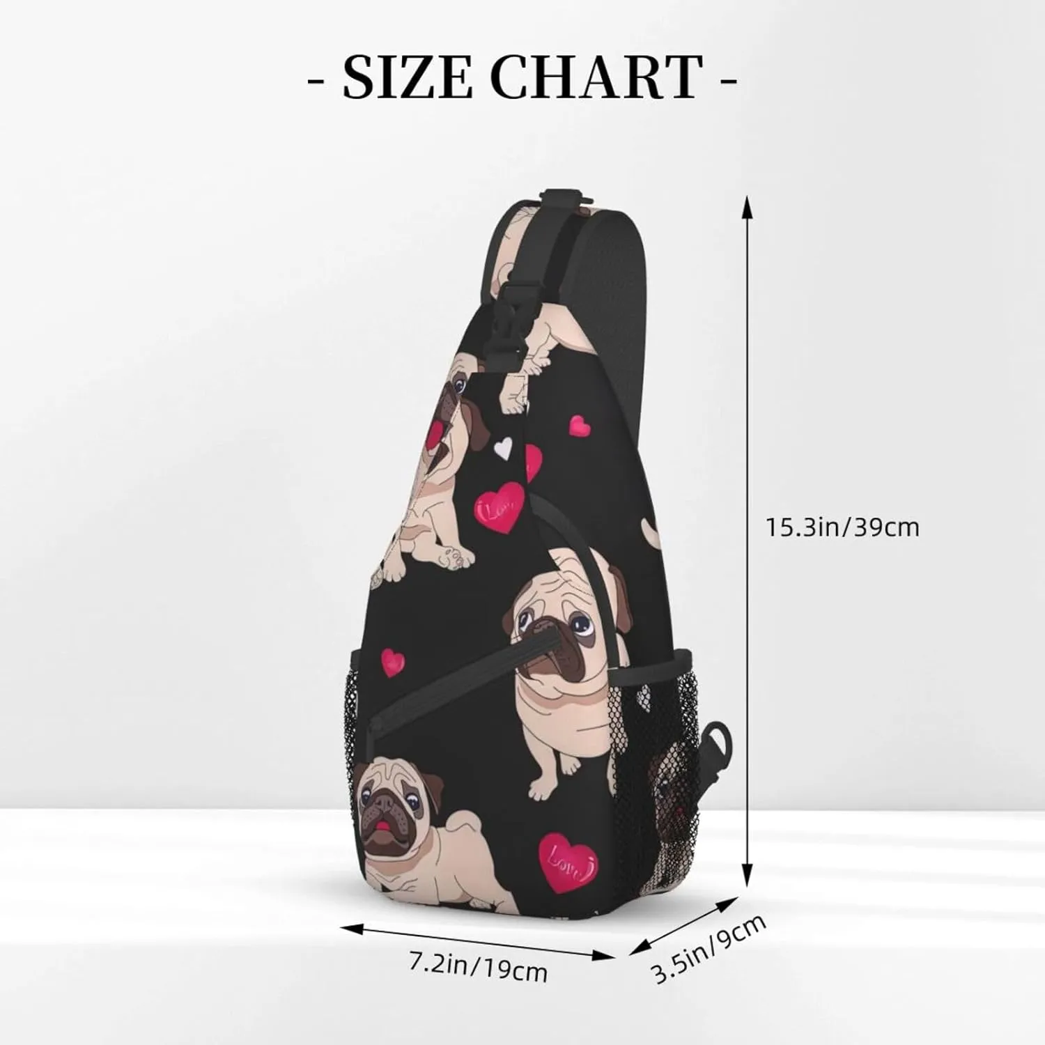 Cute Nurse Print Crossbody Sling Backpack For Women Men,Sling Bag Travel Hiking Chest Bag Daypack