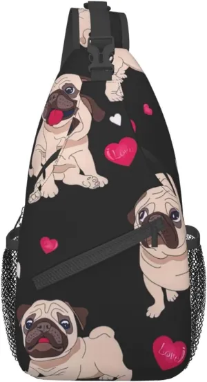 Cute Nurse Print Crossbody Sling Backpack For Women Men,Sling Bag Travel Hiking Chest Bag Daypack
