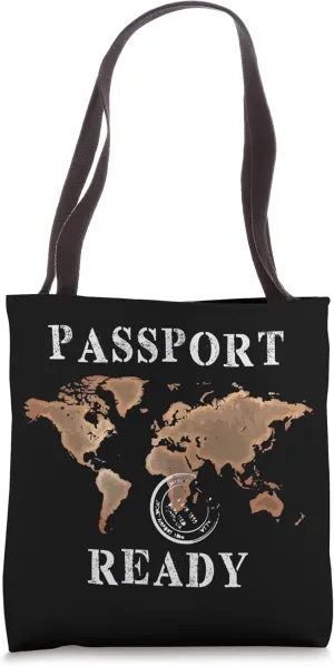 Cute Passport Ready Travel Adventure Vacation Lover Tote Bag