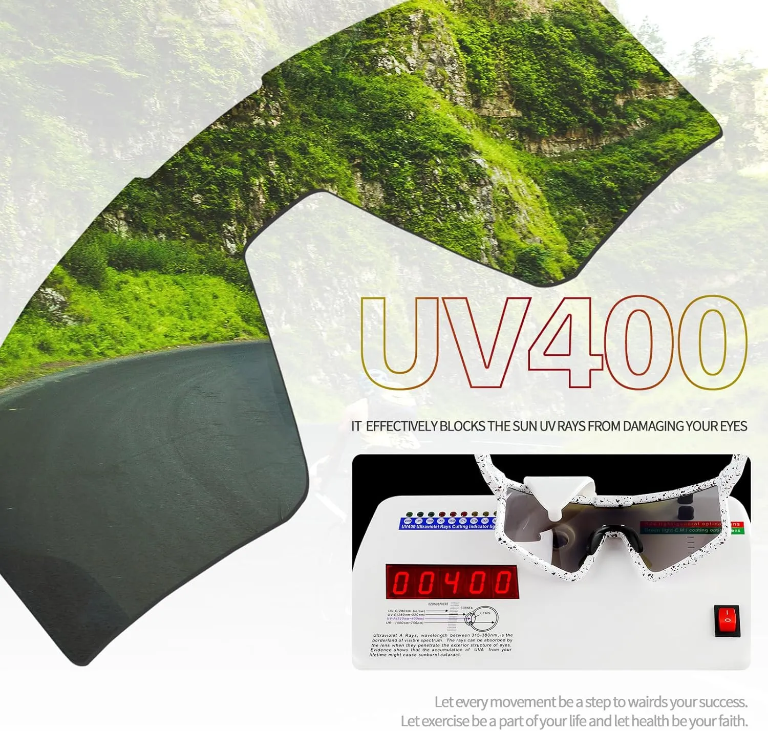 Cycling Glasses for Men Women, Sports Sun glasses for Youth Baseball, Running, Mountain Biking and Fishing Goggles